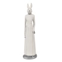 Clayre & Eef Figur Kaninchen 28 cm Weiß Polyresin