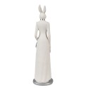Clayre & Eef Figur Kaninchen 28 cm Weiß Polyresin