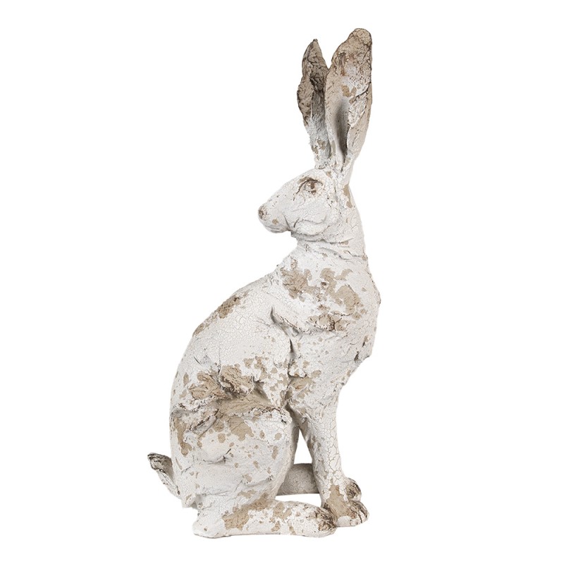 Clayre & Eef Figur Kaninchen 47 cm Beige Polyresin