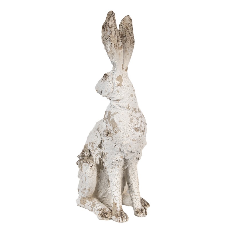 Clayre & Eef Figur Kaninchen 47 cm Beige Polyresin
