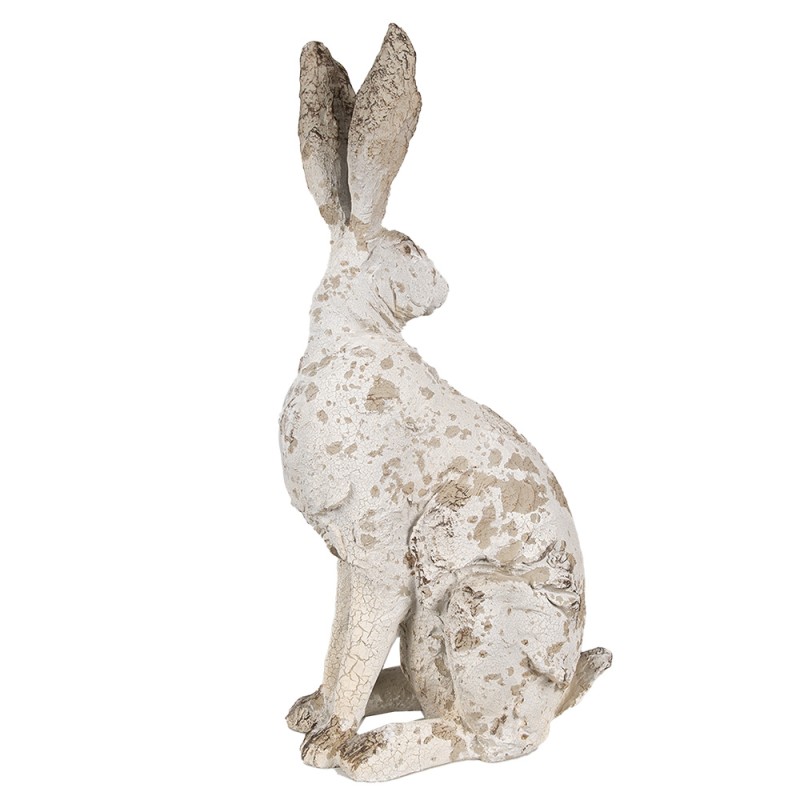 Clayre & Eef Figur Kaninchen 47 cm Beige Polyresin
