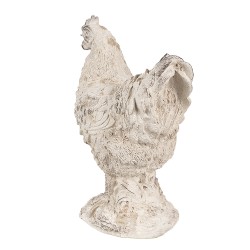 Clayre & Eef Figurine Chicken 26 cm Beige Polyresin