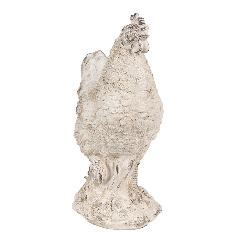 Clayre & Eef Figurine Chicken 26 cm Beige Polyresin