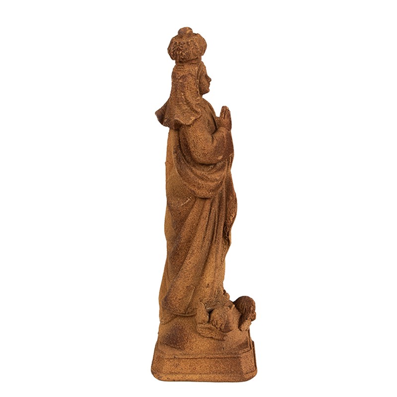 Clayre & Eef Statuetta decorativa Maria 19 cm Marrone Poliresina