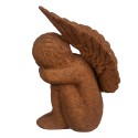 Clayre & Eef Figurine décorative Ange 15 cm Marron Polyrésine