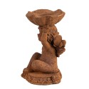 Clayre & Eef Kerzenständer 7x7x12 cm Braun Polyresin Engel