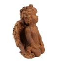 Clayre & Eef Statuetta decorativa Angelo 11 cm Marrone Poliresina