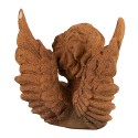 Clayre & Eef Statuetta decorativa Angelo 12 cm Marrone Poliresina