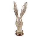 Clayre & Eef Figurine Lapin 28 cm Blanc Couleur or Polyrésine