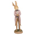 Clayre & Eef Statuetta Coniglio 21 cm Marrone Poliresina