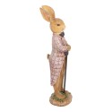 Clayre & Eef Statuetta Coniglio 21 cm Marrone Poliresina