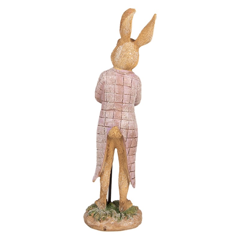 Clayre & Eef Statuetta Coniglio 21 cm Marrone Poliresina
