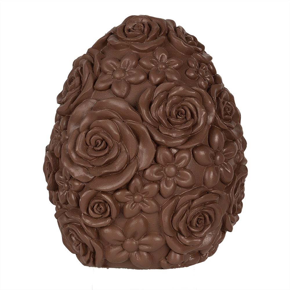 Clayre&Eef Decoratie Beeld EiØ 11x14 cm Bruin Polyresin afbeelding