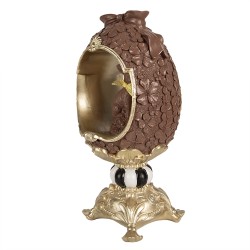 Clayre & Eef Image de décoration Lapin 30 cm Marron Polyrésine