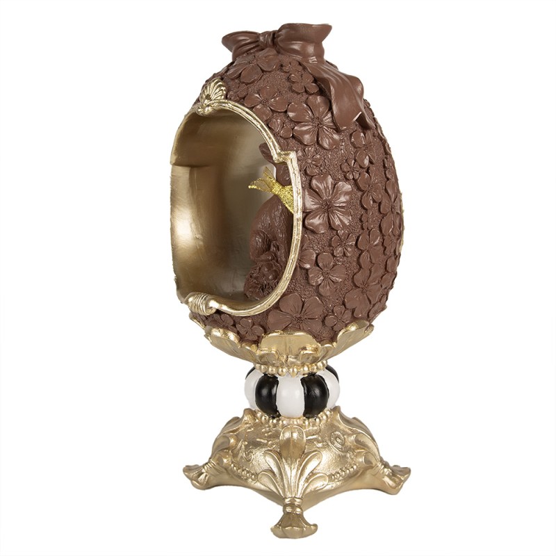 Clayre & Eef Decoratie Beeld Konijn 30 cm Bruin Polyresin
