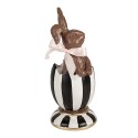 Clayre & Eef Statuetta decorativa Coniglio 19 cm Marrone Poliresina