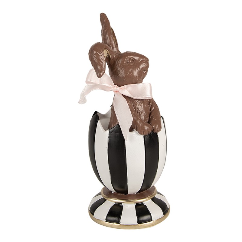 Clayre & Eef Statuetta decorativa Coniglio 19 cm Marrone Poliresina