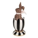 Clayre & Eef Statuetta decorativa Coniglio 19 cm Marrone Poliresina