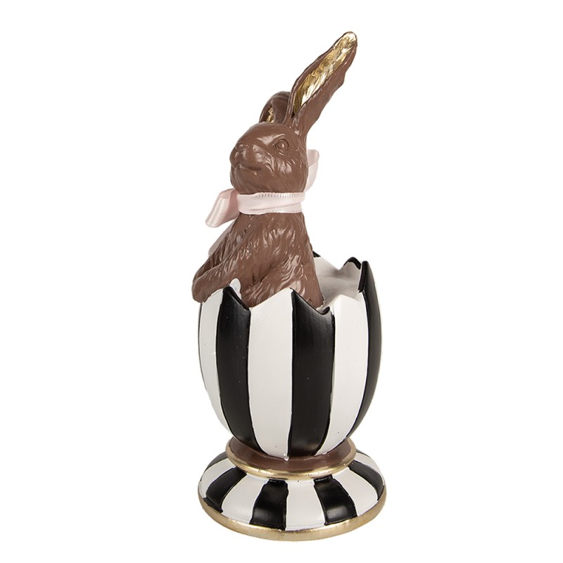 Clayre & Eef Statuetta decorativa Coniglio 19 cm Marrone Poliresina