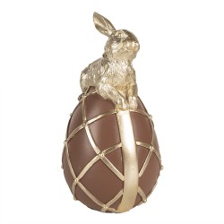 Clayre & Eef Decorative Figurine Rabbit 20 cm Brown Polyresin