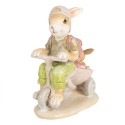 Clayre & Eef Figurine Lapin 12 cm Marron Polyrésine