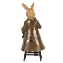 Clayre & Eef Figurine Rabbit 20 cm Brown Polyresin