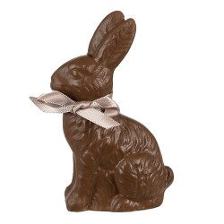 Clayre & Eef Figurine Rabbit 10 cm Brown Pink Polyresin