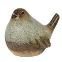 Clayre & Eef Figurine Oiseau 14 cm Vert Marron Céramique