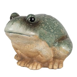 Clayre & Eef Beeld Kikker 9 cm Groen Keramiek