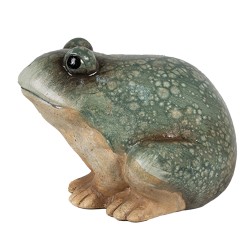 Clayre & Eef Beeld Kikker 9 cm Groen Keramiek