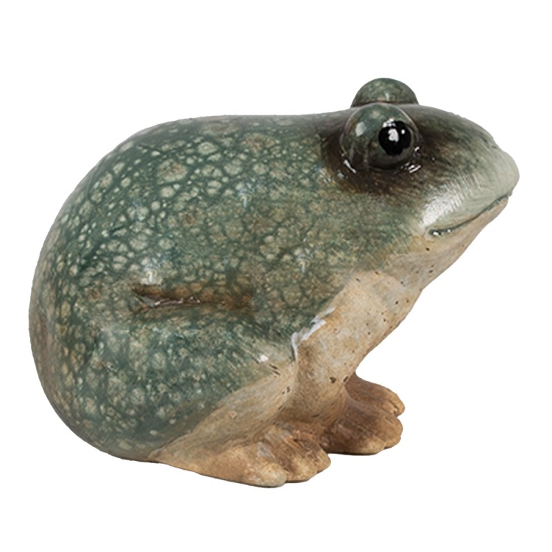 Clayre & Eef Beeld Kikker 9 cm Groen Keramiek