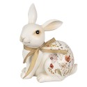 Clayre & Eef Figurine Lapin 20 cm Beige Polyrésine