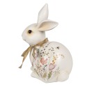 Clayre & Eef Figurine Lapin 20 cm Beige Polyrésine