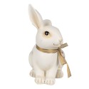 Clayre & Eef Figurine Lapin 20 cm Beige Polyrésine