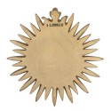 Clayre & Eef Wanddekoration Herz Ø 25x3 cm Goldfarbig Polyresin Rund