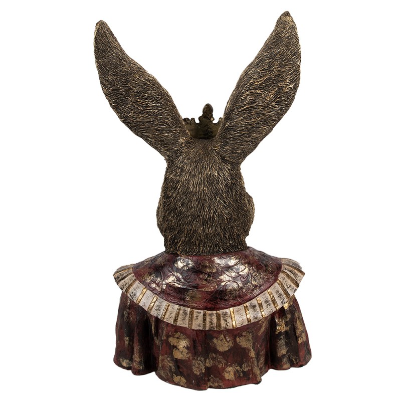 Clayre & Eef Beeld Konijn 40 cm Goudkleurig Polyresin