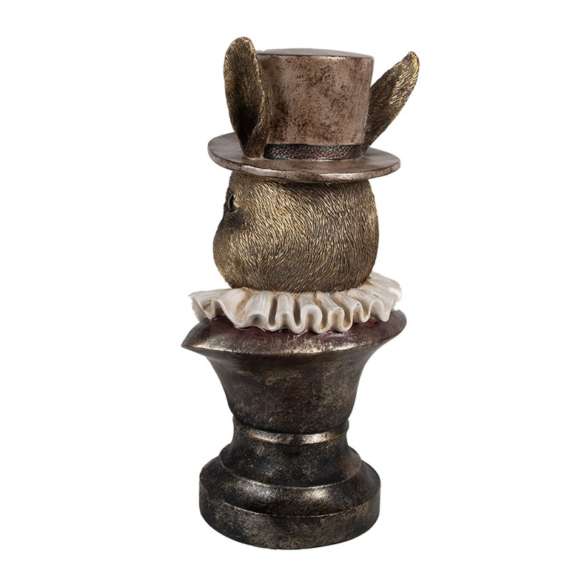 Clayre & Eef Figur Kaninchen 35 cm Goldfarbig Polyresin