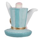 Clayre & Eef Figurine Hat 12 cm Blue Polyresin Rabbit