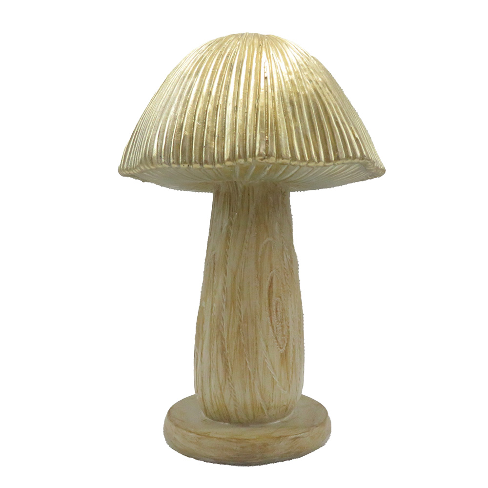 Clayre&Eef Decoratie PaddenstoelØ 13x20 cm Bruin Polyresin afbeelding