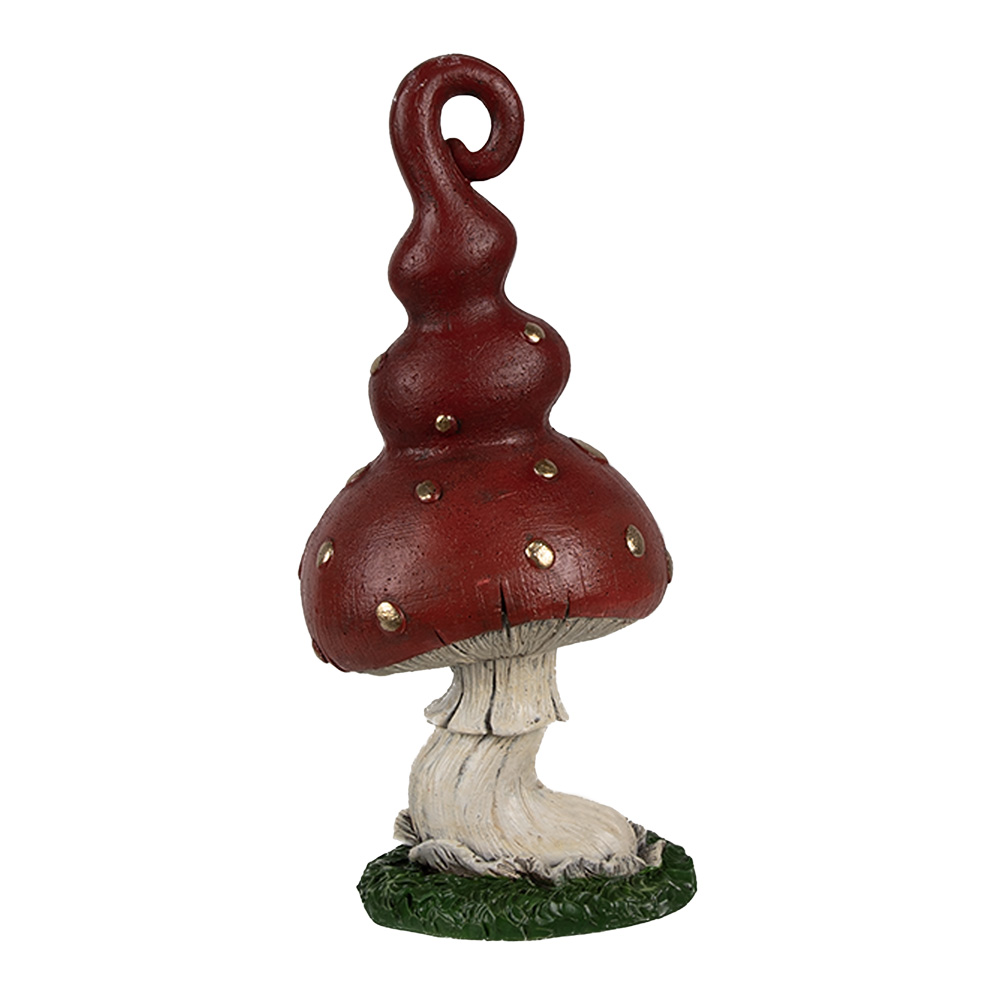 Clayre&Eef Decoratie Paddenstoel 17 cm Rood Polyresin afbeelding