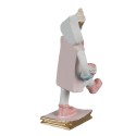 Clayre & Eef Decoratie Beeld Poppetje Cupcake 9 cm Roze Kunststof