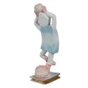 Clayre & Eef Decorative Figurine Little Doll Macaron 10 cm Blue Plastic