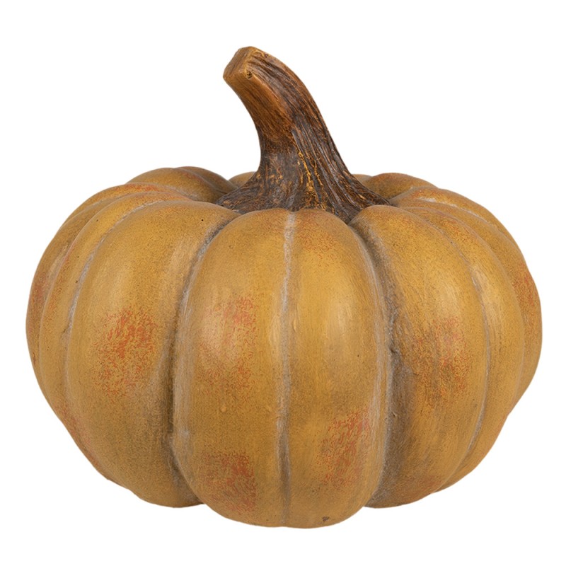 Clayre & Eef Decoration Pumpkin Ø 16x12 cm Orange Plastic
