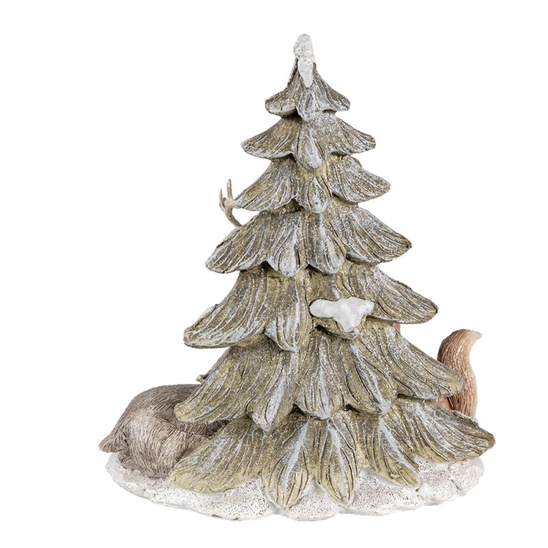 Clayre & Eef Figur Tiere 20 cm Braun Grün Polyresin Tiere