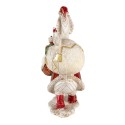 Clayre & Eef Statuetta Anatra 11x7x17 cm Bianco Rosso  Poliresina