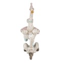 Clayre & Eef Figurine Oie 14x6x19 cm Blanc Bleu Plastique