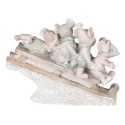 Clayre & Eef Figur Maus 15x5x11 cm Grau Polyresin Maus