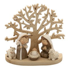 Clayre & Eef Statuetta Gesù 11x5x10 cm Marrone Poliresina