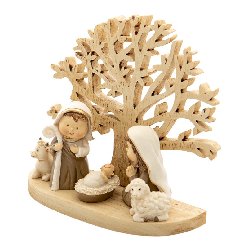 Clayre & Eef Figurine Jésus 11x5x10 cm Marron Polyrésine