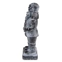 Clayre & Eef Figur Nussknacker 21 cm Grau Polyresin